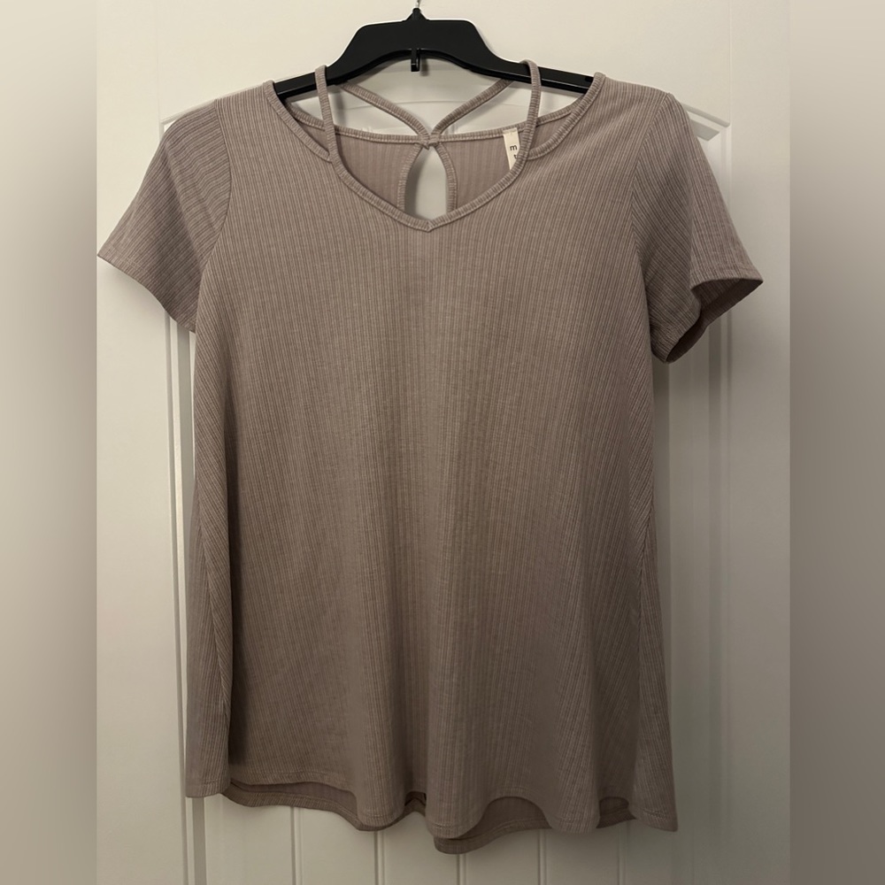 NWOT Strappy Neckline Top